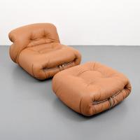 Afra & Tobia Scarpa Soriana Lounge Chair & Ottoman - Sold for $8,125 on 05-02-2020 (Lot 158).jpg